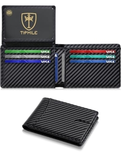 Tipmile Wallet for Men Slim RFID Blocking Credit Card Holder