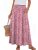 ANRABESS Womens Maxi Skirt Summer Casual Flowy A-line Elastic Waist Beach Long S