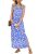 AUSELILY Sundresses for Women Wrinkle Free Casual Travel V Neck Split Sleeveless