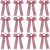 VOBOBE 12PCS Glitter Cheer Bows for Cheerleader