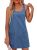 Dokotoo Denim Dress Womens Fashion Casual Sleeveless Crewneck Western Jean Dress
