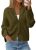 KIRUNDO Cardigan Sweaters for Women Fall Trendy Long Sleeve Chunky Knit Button U