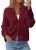 KIRUNDO Cardigan Sweaters for Women 2026 Spring Oversized Puff Long Sleeve Butto