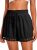 Dokotoo Women’s Shorts Fashion Lace Trim Drawstring Elastic Waist Black Short Pa