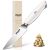 Huusk Paring Knife Ultra Sharp, 3.5″ Small Kitchen Knife with Ergonomic Ivory Wh