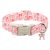 ARING PET Girl Dog Collar, Cute Spring Summer Pink Bow Puppy Pet Collars Necklac