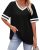 WIHOLL Womens Summer Tops for Women Trendy V Neck Tshirts Shirts for Women Fashi