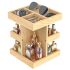 Unfovi 6-Piece Makeup Brush Set with 2 Beauty Sponges & Bling Crystal Handle
