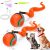 2PCS Interactive Cat Toy Ball with Feather Tails