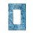 Wpshijia Decorative Outlet Covers Water Blue Marble 3D Floral Embossed 1 Gang Ro