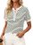 PRETTYGARDEN Womens Knit Summer Tops Button Short Sleeve Sweater Casual Crewneck