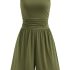 PRETTYGARDEN Women’s Long Sleeve A Line Midi Cocktail Dress, Brown,XL