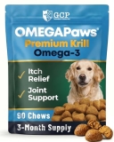 Omega 3 for Dogs – Premium Fish Oil & Krill Oil Soft Chews for Itchy Skin