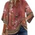 WIHOLL Sweaters for Women V Neck Short Sleeve Purple Sweaters Trendy Cute Fall O