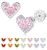 Heart Earrings for Women, 14K Gold Plated 925 Sterling Silver Heart Stud Earring