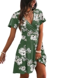 Spring Dresses for Women 2026 Casual Wrap V Neck Lightweight Vacation Summer Dre