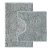 Bathroom Rugs Sets 2 Piece,Super Absorbent Chenille Bath Mats and U-Shaped Toile