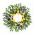 U’Artlines 24 Inch Lemon Wreath for Front Door