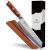 KEEMAKE Kiritsuke Chef Knife, 8 Inch Damascus Japanese Kitchen Knife with Ergono