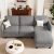 Belffin 84.3″ 4 Seats L Shaped Couch Modular Sectional Sofa Washable Sectional C