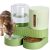 2 Pack Automatic Cat Feeder Stainless Steel Water Dispenser Gravity Food Feeder
