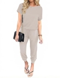 Ekouaer Jumpsuits for Women Dressy Casual Romper Summer Short Sleeve Vacation Ou