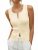 Saodimallsu Womens Sleeveless Sweater Vest Button Down Ribbed Knit Tank Top Scoo