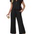 Heymoments Women’s Wide Leg Lounge Pants with Pockets Black XX-Large Lightweight