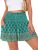 ANRABESS Shorts for Women Summer Casual High Smocked Waist Wide Leg Lounge Comfy