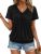 AUTOMET Womens Tops Short Sleeve V Neck T Shirts 2026 Summer Spring Beach Vacati