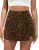 luvamia High Waisted Skorts for Woman Leopard Cheetah Print Mini Side Slit Skirt