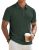 JMIERR Mens Polo Shirt Short Sleeve Casual Beach Green Button Up Vacation Spring