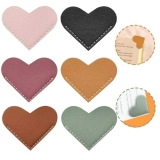 Leather Heart Bookmarks, Corner Page Clips for Women & Girls