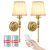 10000mAh Battery Operated Wall Sconce Set of 2