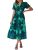 Simplee Womens Summer Boho Floral Midi Dress