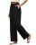 GRAPENT Black Linen Pants Plus Size Pants for Women Summer Outfits Vacation Outf