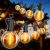 SmartDawn Outdoor String Patio Lights 100FT 50 LED String Lights Waterproof Conn