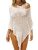 Saodimallsu Womens Sheer Cover Ups Lightweight Crochet Knit Mesh Shrug Summer Tr