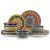 vancasso Plates and Bowls Sets,12-Piece Porcelain Dinnerware Set Service for 4,
