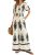 LOOKBOHO Women’s Jumpsuits Dressy Boho Floral Short Sleeve Wide Leg Outfits
