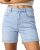 luvamia Jean Shorts for Women High Waisted Trendy Mid Thigh Long Cuffed Hem Plus