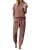 Ekouaer Womens Pajama Sets Short Sleeve Pj Top With Jogger Pants Cotton Pajamas