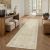 PureCozy 2×8 Beige Runner Rug Vintage Area Carpet Hallway Indoor Kitchen Washabl