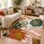 Tyrot Boho Floral 3×5 Washable Area Rug Flat Woven Ultra-Thin Low Pile Rug Non S