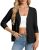 GRACE KARIN Womens Black Cardigans Dressy 3/4 Sleeve Button Up Cardigan Sweater