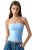QINSEN Womens Strapless Tops Summer Basic Double Lined Tube Top Slim Fit Going O