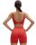 SUUKSESS Womens Workout Set Fitness Yoga Pilates Crop Tank Twist Back Cami High