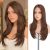Haloo Brown Wig with Curtain Bangs