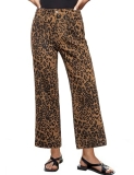 luvamia High Waisted Leopard Stretchy Jeans for Women Cropped Cheetah Print Stre