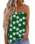 IWOLLENCE Saint Patrick Women’s Four Leaf Clover Tube Tops Clover Graphic Backle